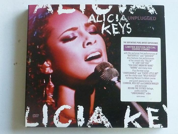 Alicia Keys - Unplugged (CD + DVD) limited edition, Cd's en Dvd's, Cd's | Pop, Zo goed als nieuw, Verzenden