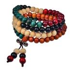 Fako Bijoux - Buddha Armband - Sandelhout - 8mm - Multicolor, Verzenden, Nieuw