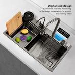 Fockety onderbouwkeukenspoelbak, 31,5 x 17,7 inch dubbele ro, Huis en Inrichting, Verzenden, Zo goed als nieuw