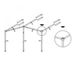 Campking Luifelframe Ameland L 25/22mm Alu, Caravans en Kamperen, Nieuw