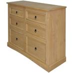 vidaXL Dressoir Mexicaans grenenhout Corona-stijl 110x43x81, Huis en Inrichting, Kasten | Dressoirs, 100 tot 150 cm, Verzenden