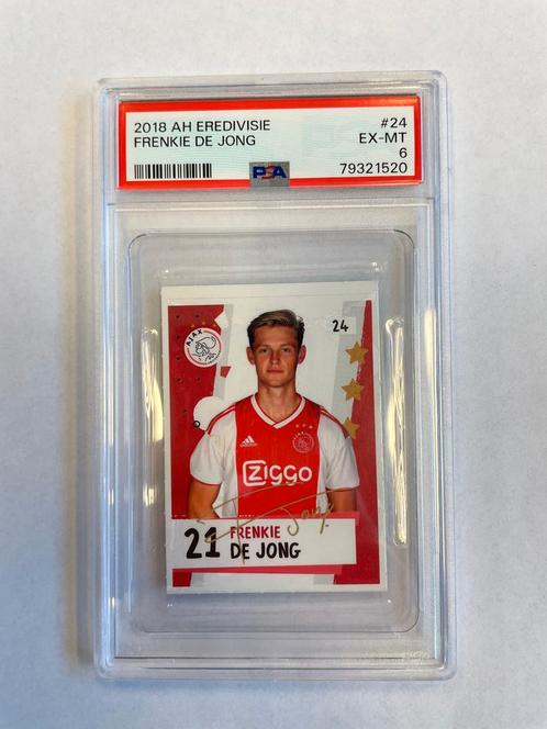 2018 AH Eredivisie Frenkie de Jong PSA 4 ROOKIE UITVERKOOP, Hobby en Vrije tijd, Stickers en Plaatjes, Zo goed als nieuw, Verzenden