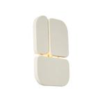 Design wandlamp beige 3-lichts - Planes, Nieuw, Metaal, Design