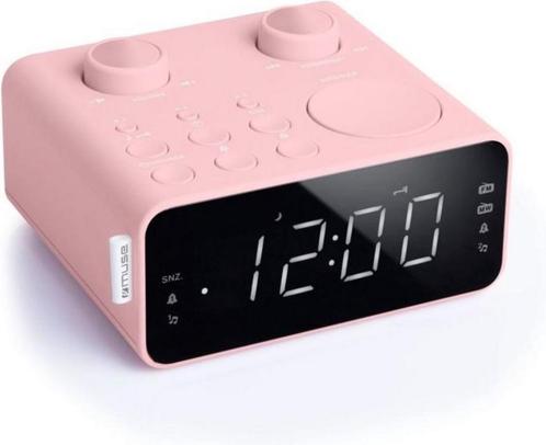 Wekkerradio roze Muse M-17 CPK roze met groot display, Witgoed en Apparatuur, Wekkers, Nieuw, Verzenden