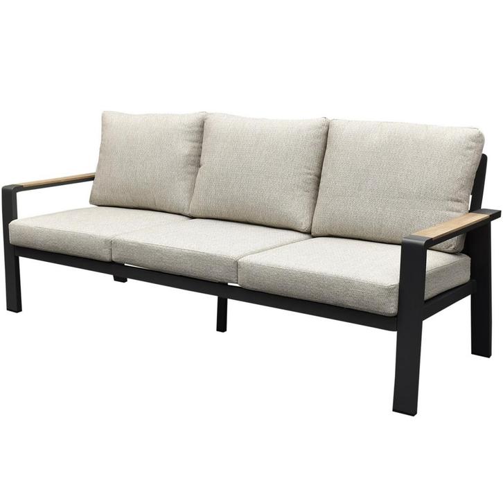 Showroommodel Lola 3-zitsbank aluminium antraciet soft grey, Tuin en Terras, Tuinsets en Loungesets, Nieuw, Ophalen of Verzenden