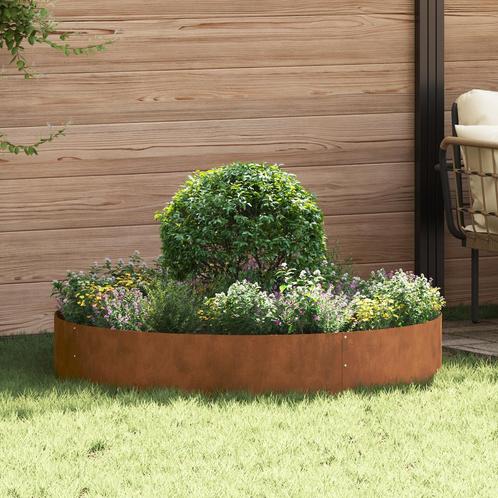 vidaXL Tuinpotten 5 stuks 120x120x20 cm Cortenstaal, Tuin en Terras, Bloembakken en Plantenbakken, Nieuw, Metaal, Verzenden