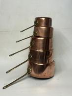 Pan (5) - Koper, Aluminium - set koperen steelpannen