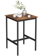 Hoge vierkante bartafel – 60×60×92 cm met stalen frame, Verzenden, Nieuw