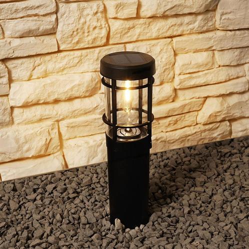 2x Solar priklamp Saturn met warm wit licht, Tuin en Terras, Buitenverlichting, Led, Licht-donker-sensor, Zonne-energie, Minder dan 50 watt
