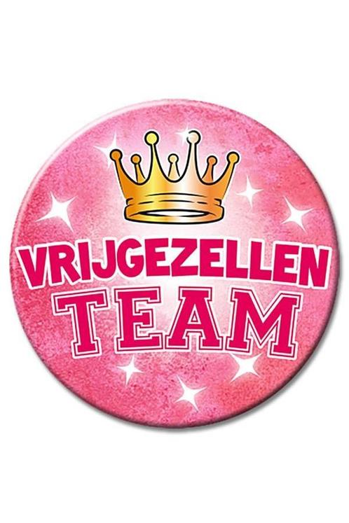 XL Button vrijgezellen team, Kleding | Dames, Carnavalskleding en Feestkleding, Nieuw, Ophalen of Verzenden