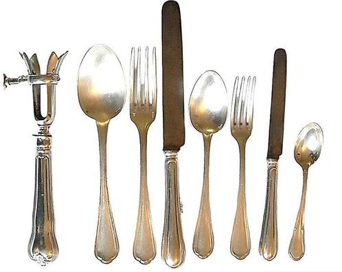 Christofle - Bestekset voor 12 personen (95) - Spatours -, Antiek en Kunst, Antiek | Meubels | Tafels