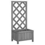 Klimplantenbak Vurenhout Grijs | Tweedekansje - 35%!, Minder dan 60 cm, Nieuw, Ophalen of Verzenden, 60 cm of meer
