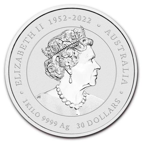 Australië. 2024 1 Kilo $30 AUD Silver Lunar Year of the, Postzegels en Munten, Edelmetalen en Baren