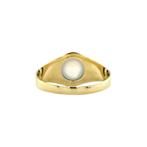 Gouden ring met maansteen 14 krt, Sieraden, Tassen en Uiterlijk, Ringen, Nieuw, Ophalen of Verzenden