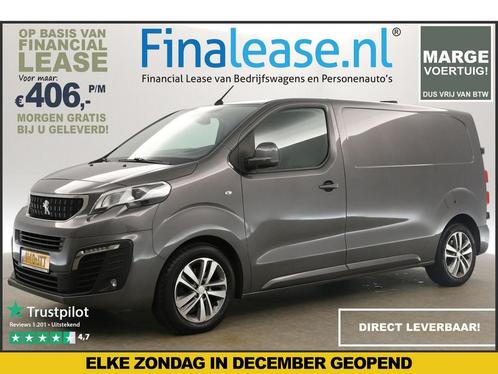 Peugeot Expert 227S 2.0 BlueHDI L2H1 Marge 177PK AUT €406pm, Auto's, Bestelauto's, Lease, Automaat, Diesel, Zilver of Grijs, Peugeot