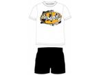 Heren Shortama - Pyjama - Katoen - Batman - Wit/Zwart, Kleding | Heren, Pyjama's, Verzenden, Nieuw