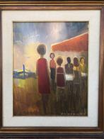 Eliano Fantuzzi (1909-1987) - Passeggiata, Antiek en Kunst, Kunst | Schilderijen | Modern