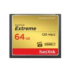 SanDisk 64GB Compact Flash Extreme 120MB/s geh met garantie, Audio, Tv en Foto, Fotografie | Geheugenkaarten, Ophalen of Verzenden