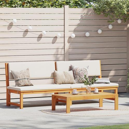 vidaXL Ligbed met 3-in-1 Functie van Massief Acaciahout, Tuin en Terras, Ligbedden, Nieuw, Verzenden