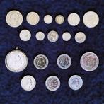 Nederland. Lot of 18 Silver Coins. 2,5/1 & 1/2 Gulden &