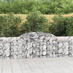vidaXL Schanskorven 8 st gewelfd 300x30x80/100 cm, Tuin en Terras, 100 cm of meer, Verzenden, Nieuw, Metaal