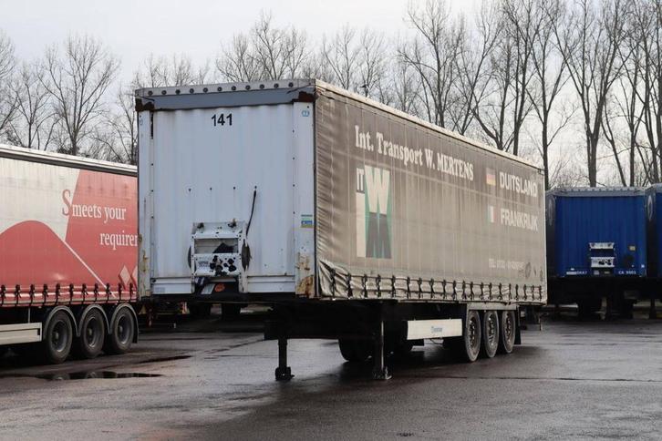 Veiling: Schuifzeiloplegger Krone SD 2014, Auto's, Vrachtwagens, BTW verrekenbaar, Overige brandstoffen, Overige kleuren, Aanhangers en Opleggers