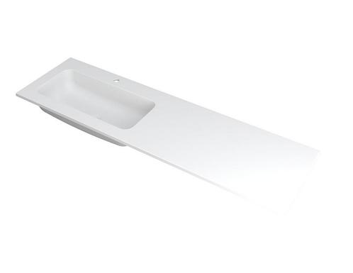 FAKTOR Wastafel in polystone | 160 x 45 x 1,5 wasbak links, Huis en Inrichting, Badkamer | Badkamermeubels, Wastafelkast, Nieuw