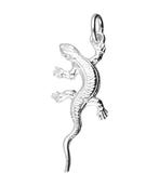 Zilveren Salamander/Gekko ketting hanger, Sieraden, Tassen en Uiterlijk, Verzenden, Nieuw