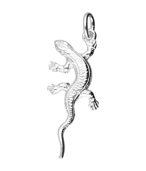 Zilveren Salamander/Gekko ketting hanger, Sieraden, Tassen en Uiterlijk, Kettinghangers, Verzenden