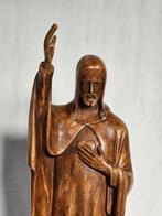 Gesigneerd, onbekend. Antiek - Beeld, Jesus heilig hart - 57, Antiek en Kunst