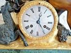 Figurale pendule, Slingerklok - pons - bronze vergoldet -, Antiek en Kunst, Antiek | Klokken