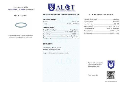 Geen reserve - ALGT-gecertificeerd - Onbehandelde Jadeite, Verzamelen, Dierenverzamelingen