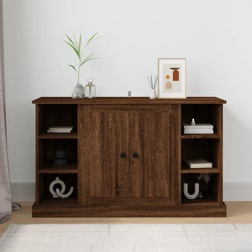 vidaXL Dressoir 100x35,5x60 cm bewerkt hout bruin eikenkleur, Huis en Inrichting, Kasten | Dressoirs, 25 tot 50 cm, Nieuw, 100 tot 150 cm