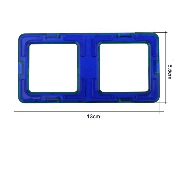 magnetisch speelgoed - los onderdeel - twee vierkant, Kinderen en Baby's, Speelgoed | Bouwstenen, Nieuw, Verzenden