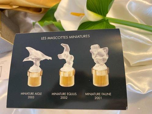 Lalique - Parfumfles - Miniatuur Mascottes - Kristal, Antiek en Kunst, Antiek | Glas en Kristal