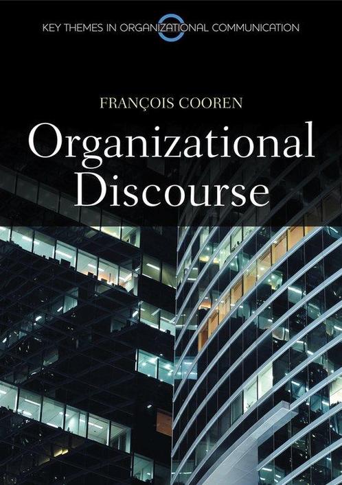 Organizational Discourse 9780745654225 Francois Cooren, Boeken, Overige Boeken, Zo goed als nieuw, Verzenden