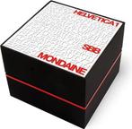 Mondaine Helvetica No1 herenhorloge 1 Smart 44 ss wit/ zwart, Diversen, Ophalen of Verzenden, Nieuw