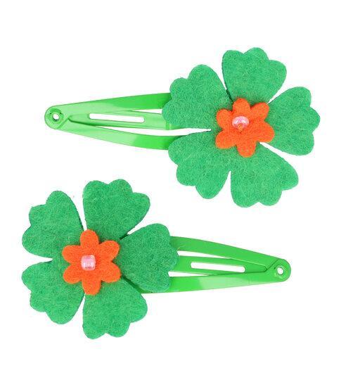Haarspeld Klikklak Bloem Vilt Groen, Sieraden, Tassen en Uiterlijk, Uiterlijk | Haarverzorging, Verzenden