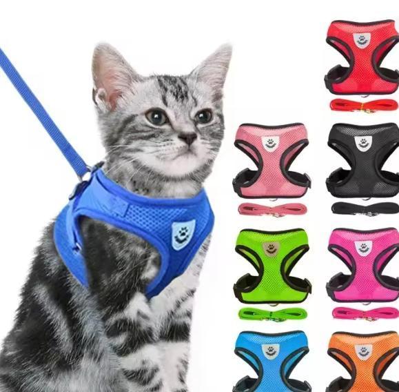 Reflecterend Kattenharnas – Comfortabel Tuigje met Riem 1,2, Dieren en Toebehoren, Katten-accessoires, Nieuw, Verzenden