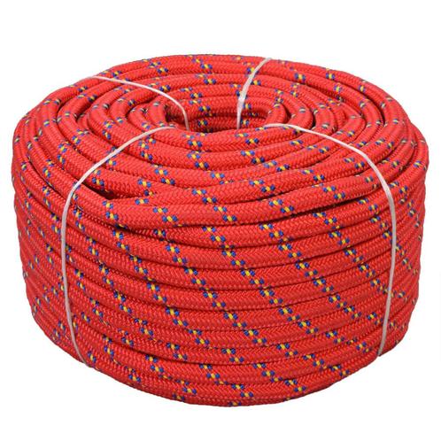 vidaXL Boot touw 18 mm 50 m polypropyleen rood, Doe-het-zelf en Verbouw, IJzerwaren en Bevestigingsmiddelen, Nieuw, Verzenden