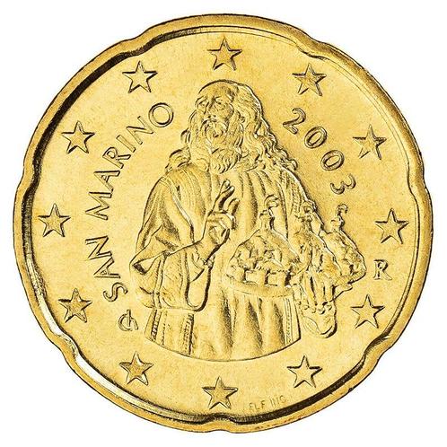 San Marino 20 Cent 2003, Postzegels en Munten, Munten | Europa | Euromunten, Verzenden