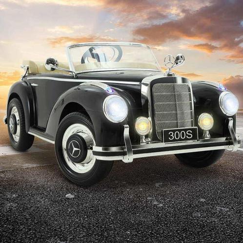 Kinderauto, MECEDES-BENZ 300S zwart, RC leder, eva, NIEUW!, Kinderen en Baby's, Speelgoed | Buiten | Accuvoertuigen, Nieuw, Ophalen of Verzenden