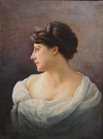 Ettore De Maria Bergler (1850-1938) - Ritratto di donna