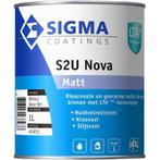 Sigma S2U Nova Matt / Contour Aqua PU Matt RAL 9016 |, Doe-het-zelf en Verbouw, Verf, Beits en Lak, Verzenden, Nieuw