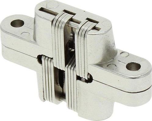 Starx scharnier onzichtbaar - nikkel - 13 X 60 mm, Doe-het-zelf en Verbouw, Hang- en Sluitwerk, Verzenden