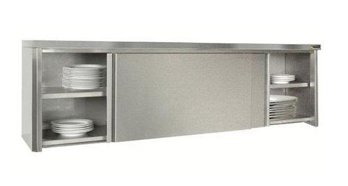 Wandkast met schuifdeuren RVS 304L | 22x47x56, Zakelijke goederen, Horeca | Meubilair en Inrichting, Verzenden