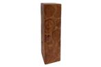 Decoratieve pillar TRIBAL 110cm teak hout naturel bruin -, Huis en Inrichting, Woonaccessoires | Wandplanken en Boekenplanken