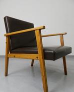 Fauteuil - Hout, Synthetisch leder