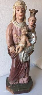 Beeld, Sint Anna ten Drieën 18-eeuws - 58 cm - Eik