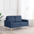 vidaXL Tweezitsbank stof blauw, Verzenden, Minder dan 150 cm, Stof, Nieuw